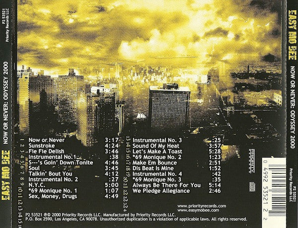 Easy Mo Bee - Now Or Never: Odyssey 2000 (CD, Comp) - Image 2