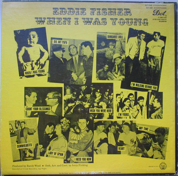 Eddie Fisher - When I Was Young (LP, Album, Mono) - Image 2
