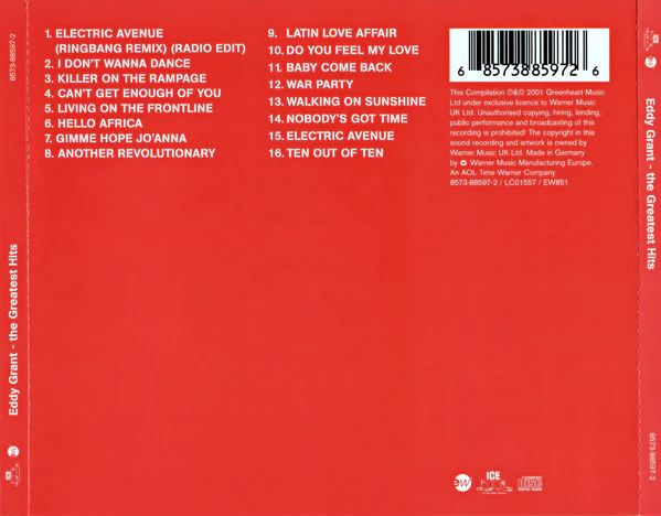 Eddy Grant - The Greatest Hits (CD, Comp) - Image 2