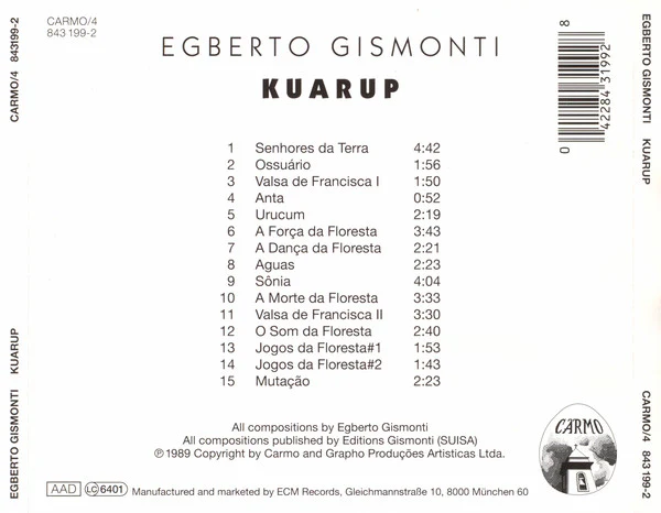 Egberto Gismonti - Kuarup (CD, Album, RE) - Image 2