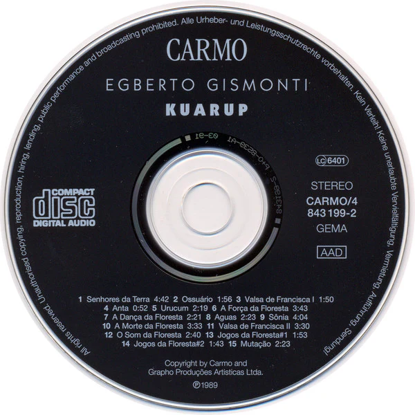 Egberto Gismonti - Kuarup (CD, Album, RE) - Image 3