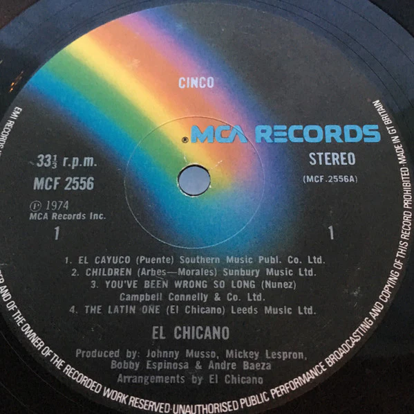 El Chicano - Cinco (LP, Album) - Image 3