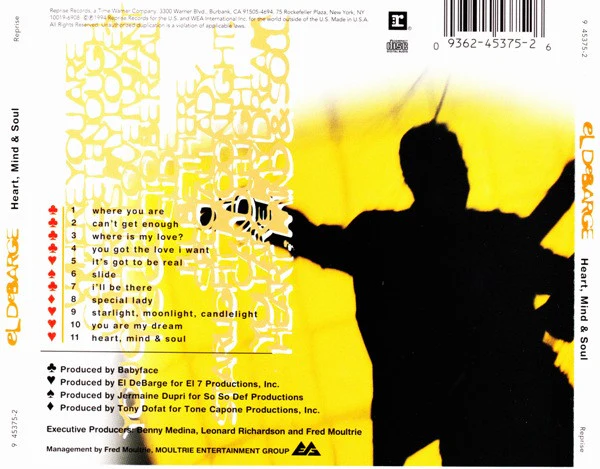 El DeBarge - Heart, Mind & Soul (CD, Album) - Image 2