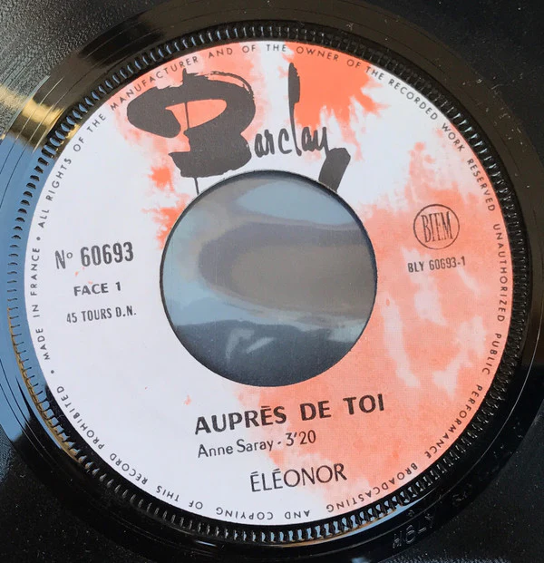 Éléonor - Auprès De Toi / Le Vent D'Été (7")