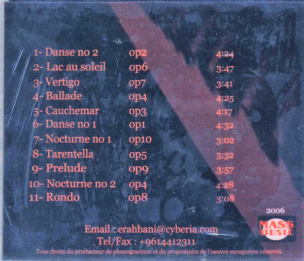 Elias Rahbani - Morceaux Classiques Pour Piano Compostion Et Interpretation (CD, Album) - Image 2