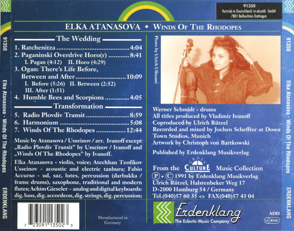 Elka Atanasova - Winds Of The Rhodopes (CD, Album) - Image 2