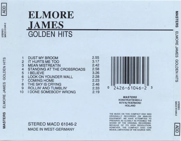 Elmore James - Golden Hits (CD, Comp) - Image 2