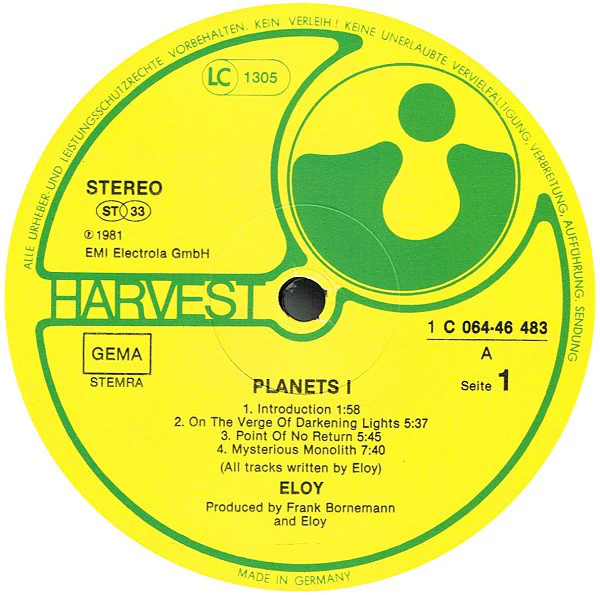 Eloy - Planets (LP, Album, Gat) - Image 5