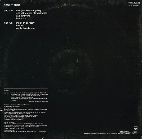 Eloy - Time To Turn (LP, Album, Gat) - Image 4