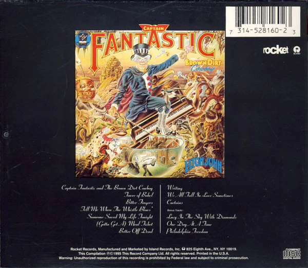 Elton John - Captain Fantastic And The Brown Dirt Cowboy (CD, Album, RE, RM) - Image 4