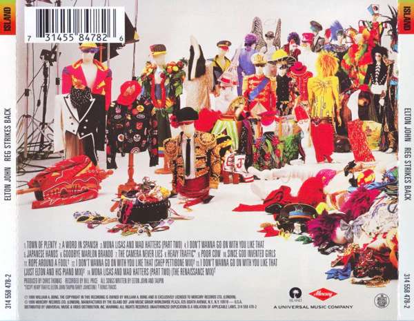 Elton John - Reg Strikes Back (CD, Album, RE, RM) - Image 3