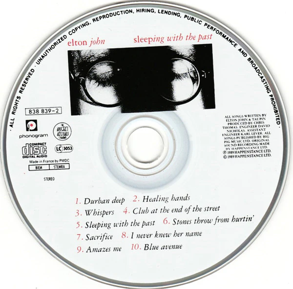 Elton John - Sleeping With The Past (CD, Album) - Image 3