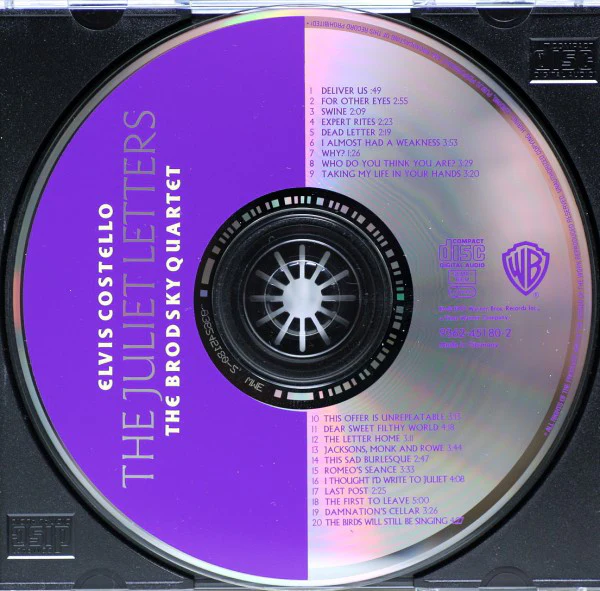 Elvis Costello And The Brodsky Quartet* - The Juliet Letters (CD, Album) - Image 3