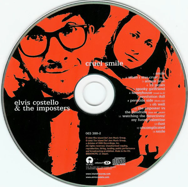 Elvis Costello & The Imposters - Cruel Smile (CD, Enh) - Image 3
