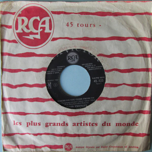Elvis Presley - Where Do You Come From / Return To Sender (7", Single, Mono) - Image 5
