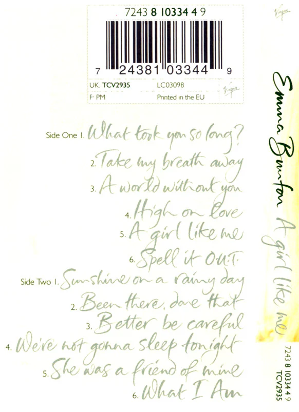 Emma Bunton - A Girl Like Me (Cass, Album) - Image 3