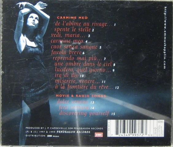 Emma Shapplin - Carmine Meo + 3 Movie & Radio Songs (CD, Album) - Image 3