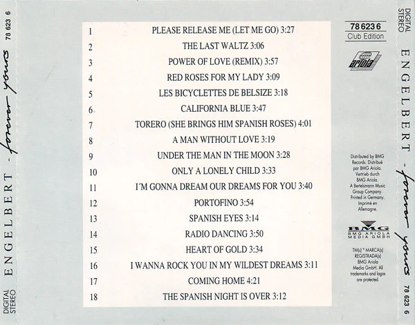 Engelbert* - Forever Yours (CD, Comp, Club) - Image 3