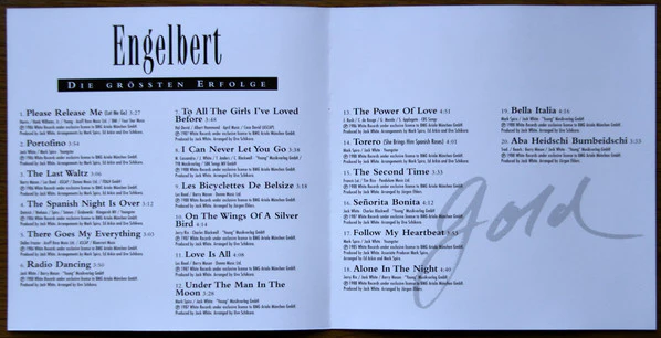 Engelbert Humperdinck - Gold (CD, Comp) - Image 4