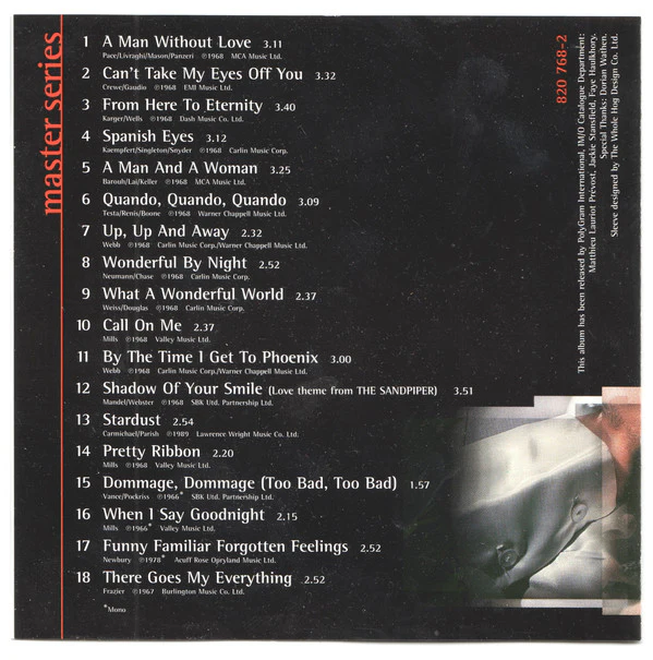 Engelbert Humperdinck - Master Series (CD, Album, RE) - Image 2