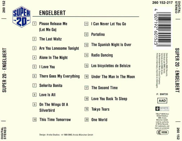 Engelbert Humperdinck - Super 20 (CD, Comp) - Image 2