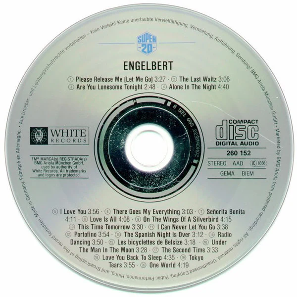 Engelbert Humperdinck - Super 20 (CD, Comp) - Image 3
