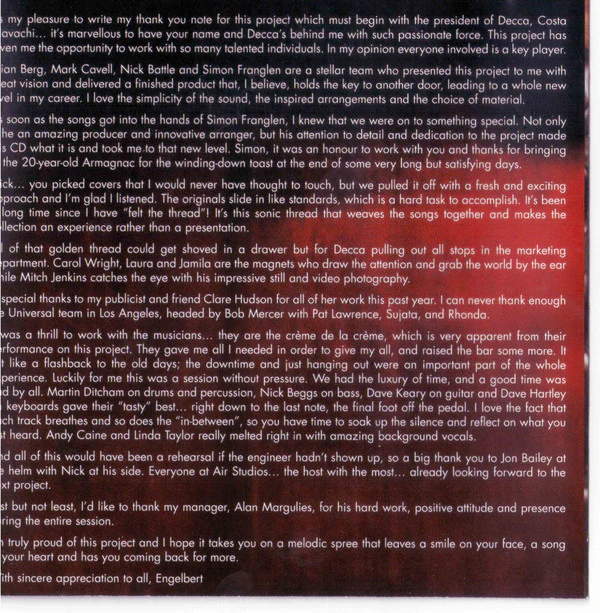 Engelbert* - Let There Be Love (CD, Album) - Image 3