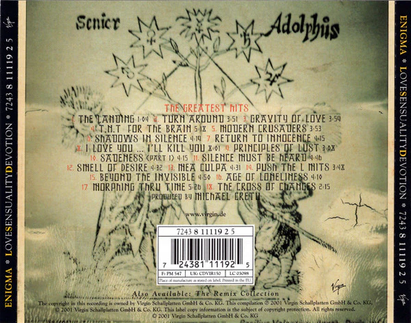 Enigma - Love Sensuality Devotion (The Greatest Hits) (CD, Comp, Mixed) - Image 2