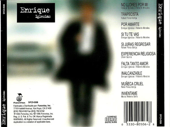Enrique Iglesias - Enrique Iglesias (CD, Album) - Image 2