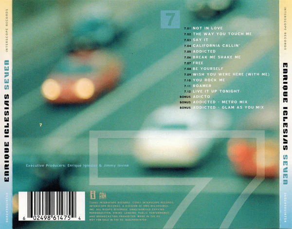 Enrique Iglesias - Seven (CD, Album) - Image 2