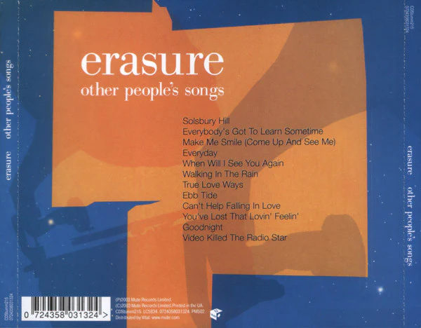Erasure - Other People's Songs (CD, Album) - Image 2