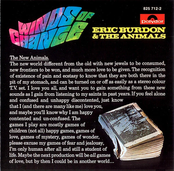 Eric Burdon & The Animals - Winds Of Change (CD, Album, RE)