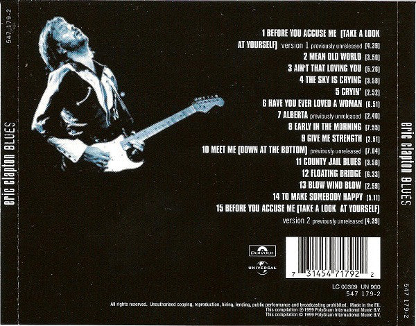 Eric Clapton - Blues (CD, Comp) - Image 2