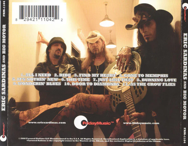 Eric Sardinas And Big Motor - Eric Sardinas And Big Motor (CD, Album) - Image 4