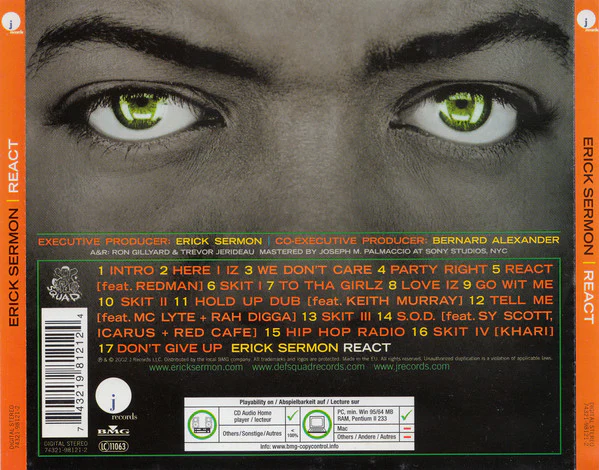 Erick Sermon - React (CD, Album) - Image 2