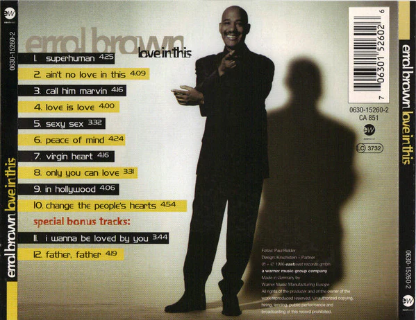 Errol Brown - Love In This (CD, Album) - Image 4