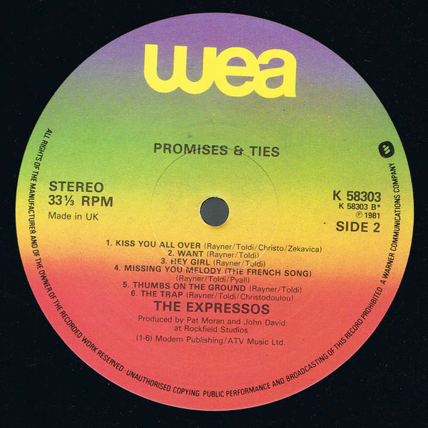 Expressos* - Promises And Ties (LP, Album) - Image 3