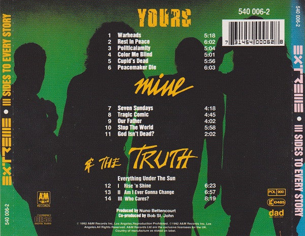 Extreme (2) - III Sides To Every Story (CD, Album) - Image 2