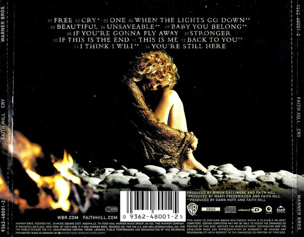 Faith Hill - Cry (CD, Album, Enh) - Image 2