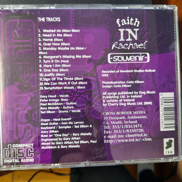Faith In Rachael - Souvenir (CD, Album) - Image 3
