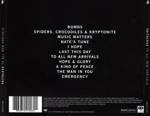Faithless - To All New Arrivals (CD, Album) - Image 3