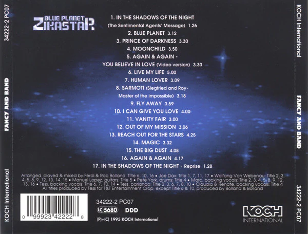 Fancy And Band - Blue Planet Zikastar (CD, Album) - Image 2