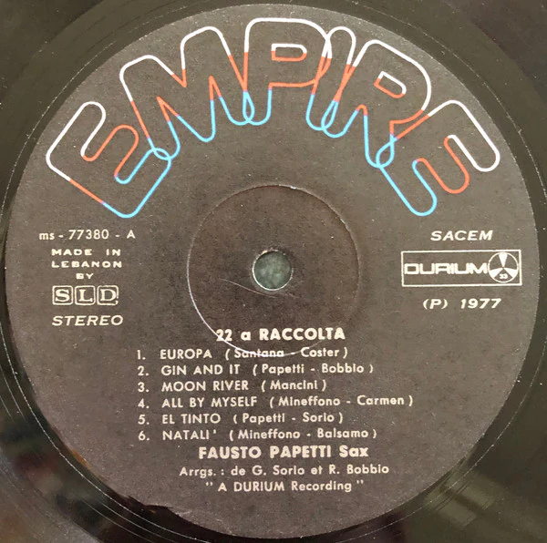 Fausto Papetti - 22a Raccolta (LP, Album) - Image 3