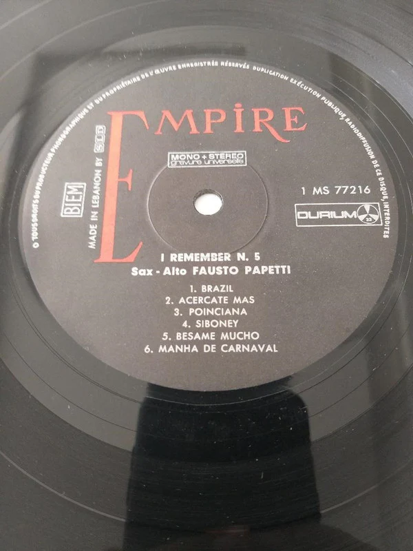 Fausto Papetti - I Remember No. 5 - Motivi Dell'America Latina (LP, Album) - Image 3