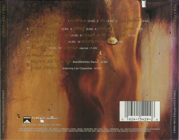 Fem 2 Fem - Animus (CD, Album) - Image 2