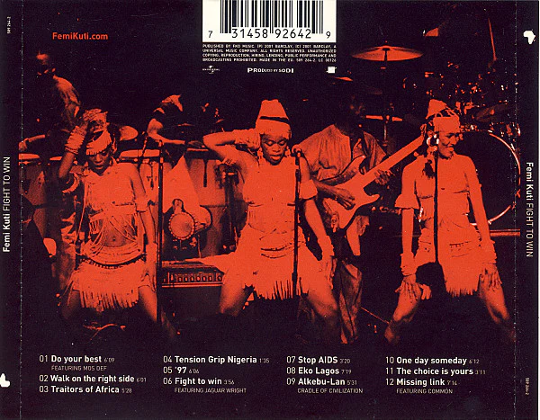 Femi Kuti - Fight To Win (CD, Album) - Image 4