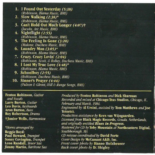 Fenton Robinson - Nightflight (CD, Album, RE) - Image 3