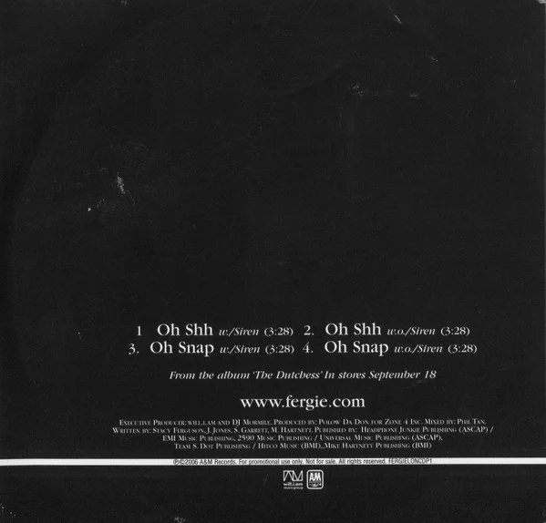 Fergie (2) - London Bridge (CD, Single, Promo) - Image 2