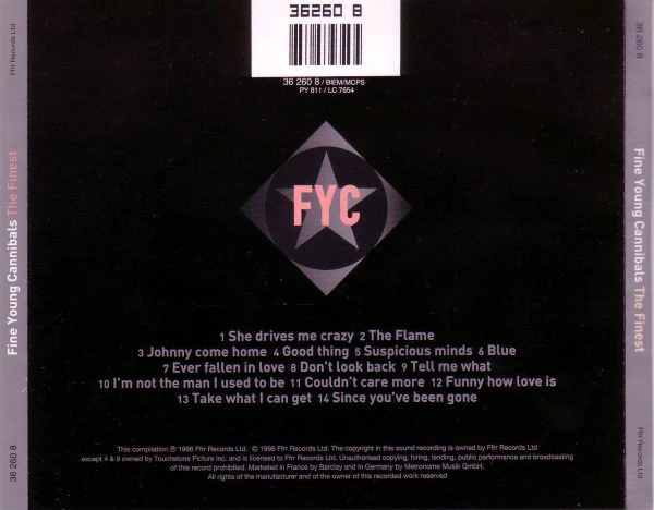 Fine Young Cannibals - The Finest (CD, Comp, Club) - Image 2