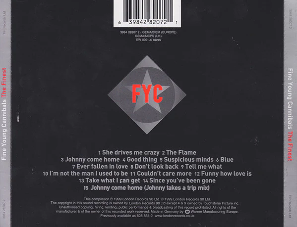 Fine Young Cannibals - The Finest (CD, Comp, RE) - Image 2